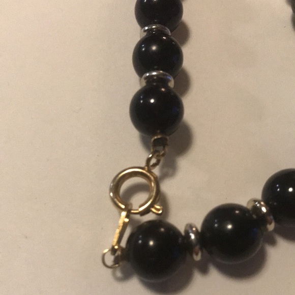 Black and Silver Necklace - costume jewelry - Picture 5 of 8